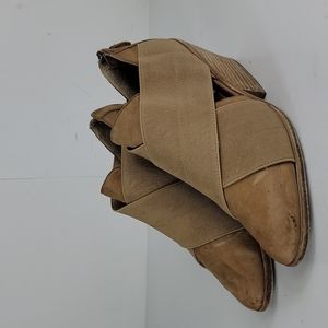 Eileen Fisher Vero Cuoio Walt Criss-cross  Straps Leather Women's Booties